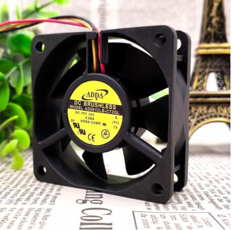 Original ADDA AD0612LB-C72GL Cooling Fan 12V 0.08A 0.96W 3wires AD0612LB-C72GL Fans